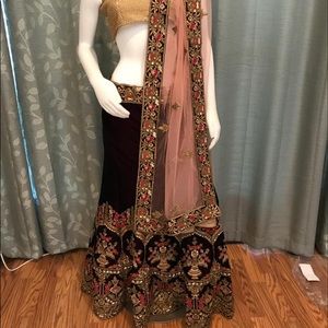 Velvet Lengha